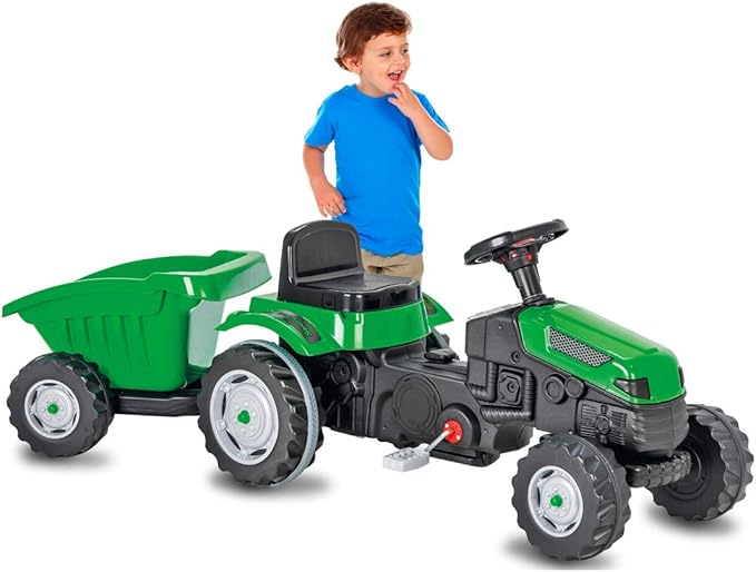 Tracteur à Pédales avec Remorque pour Enfants