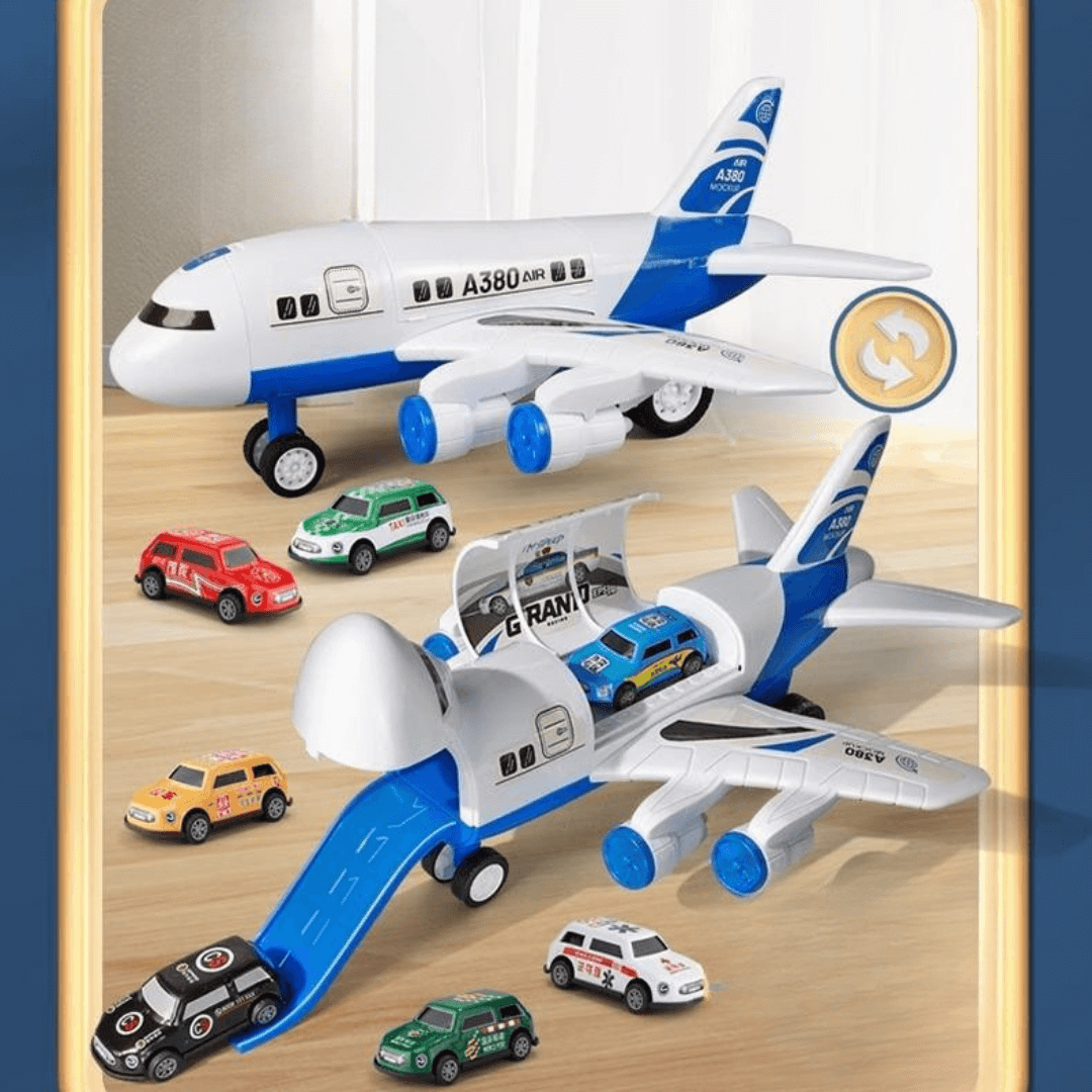 Avion de jeu accompagné mini-voitures