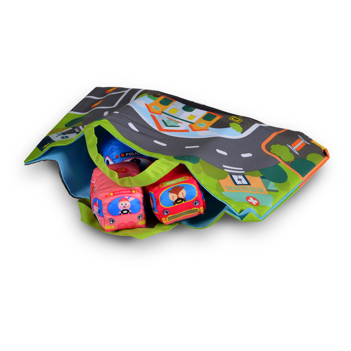 Set de Voitures Douces avec Tapis de Jeu