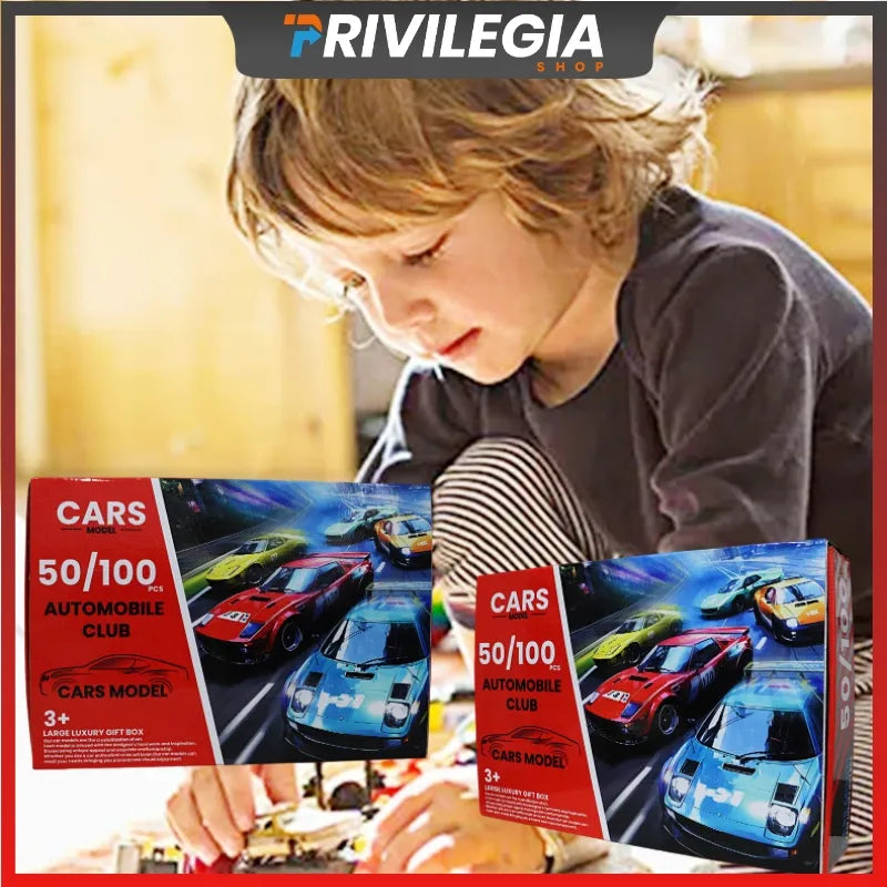 100 Voitures de course Métal