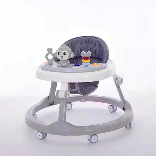 Trotteur Bébé Pliant avec Jouets Interactifs