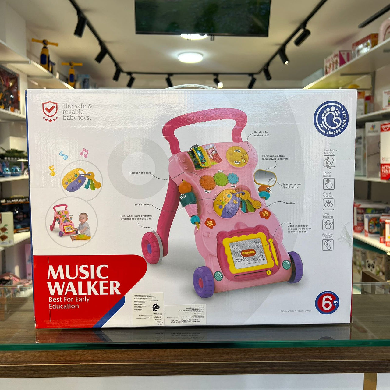 Trotteur Pousseur Musical 2-en-1