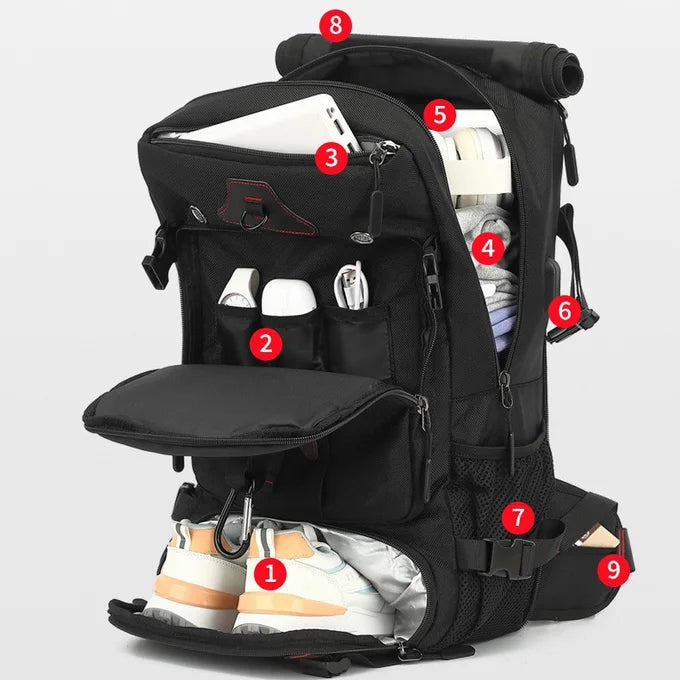 Sac à Dos de Voyage 3-en-1 Multifonction