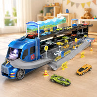Camion Porte-Voitures et Circuit de Course