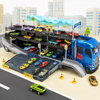 Camion Porte-Voitures et Circuit de Course