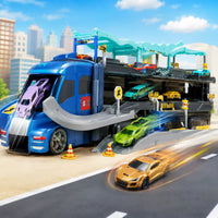 Camion Porte-Voitures et Circuit de Course