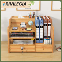 Organiseur de Bureau en Bois