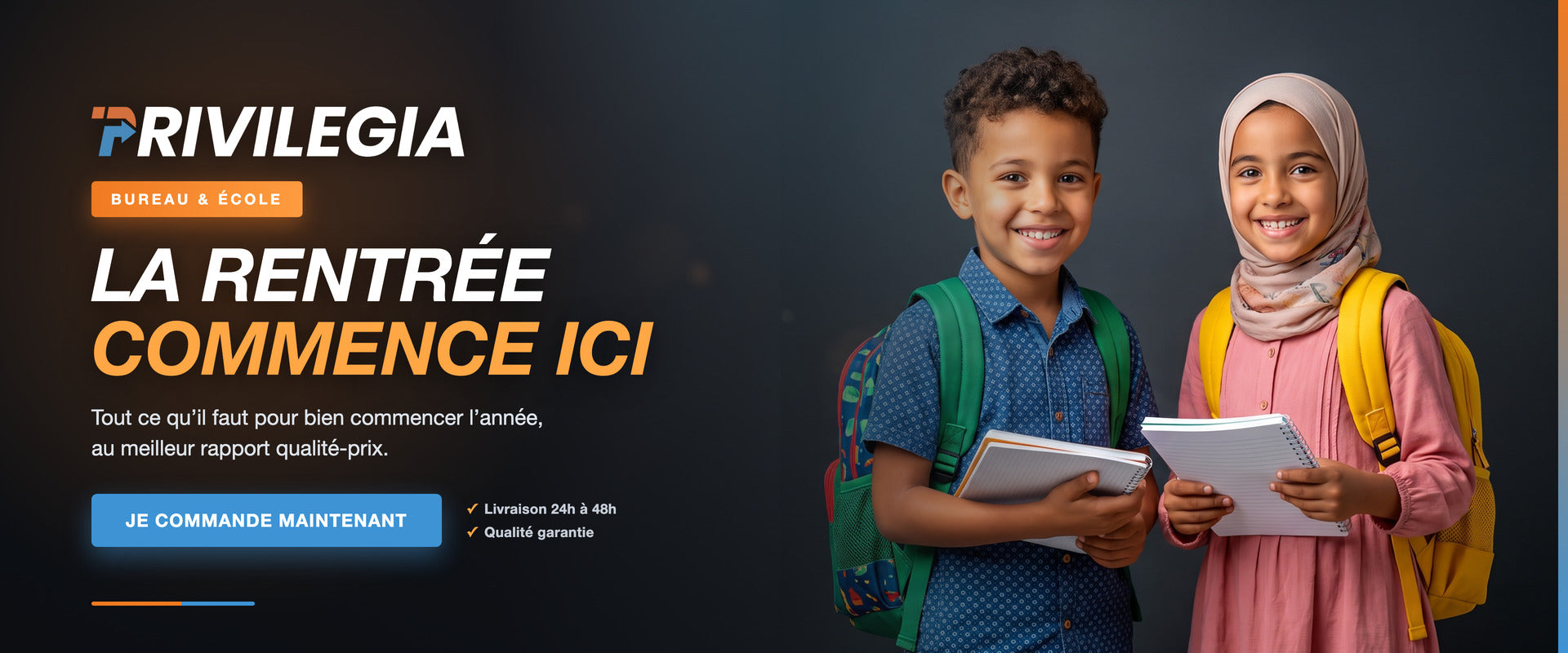La rentrée commence ici — fournitures et accessoires scolaires pour enfants, livraison au Maroc